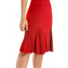 Salsa-, Tanzrock Saragossa - mit Einsätzen rot - RU3778
