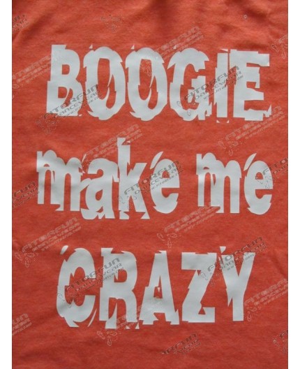 Motiv Boogie make me crazy orange Dame Gr. M