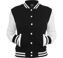 Urban Classics 2 Tone Collegejacke Ladies schwarz/weiss