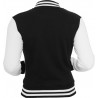 Urban Classics 2 Tone Collegejacke Ladies schwarz/weiss