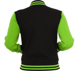 Urban Classics 2 Tone Collegejacke Ladies schwarz/lime