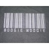 Motiv Boogie Woogie Strichcode Shirt grau