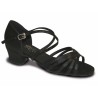Roch Valley Bella Tanzschuhe Satin schwarz 3 cm (RVBELLA)