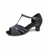 Roch Valley Evie Tanzschuhe Satin schwarz 3 cm (RV EVIE)