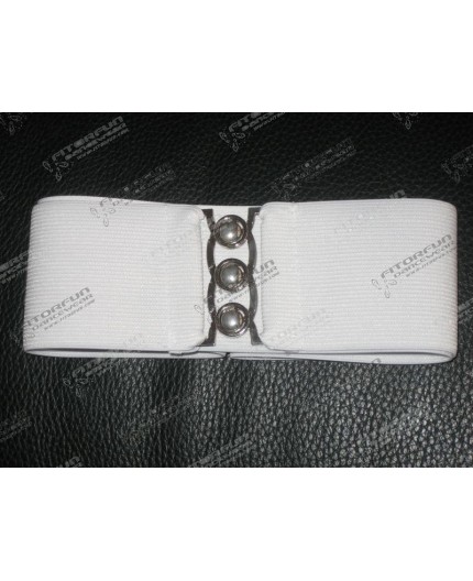 Stretchgürtel 6 cm breit weiß oder schwarz