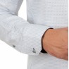 Hemd Langarm weiß gemustert Slimfit - 5414ML SLIM