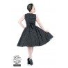 Rockabilly Swingkleid Polk Dots schwarz mit weißen Punkten