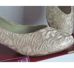 BL 116 sparkle gold - Tanzschuhe mit Chromledersohle - 3,8 cm Absatz
