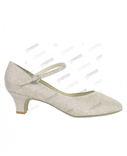 BL 116 gold glitzer - Tanzschuhe mit Chromledersohle - 3,8 cm Absatz