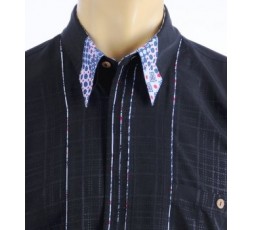 Hemd Kurzarm schwarz - 1177MK-schwarz